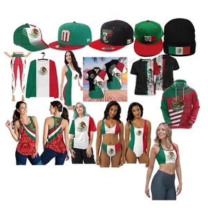 Mexico T-shirt flag Boxing caps hat Legging Mexico Lanyard Sweatshirt shorts Jacket Hoodies jersey Tank Swim wear Mexico Hoodie