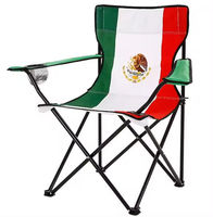 Chaise de camping pliable en aluminium avec drapeau américain pour la pêche et les activités de plein air – Vente en gros