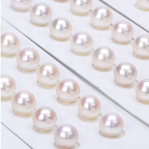 Wuzhou precio de fábrica suelto natural perlas de agua dulce de 3mm-8mm color blanco ronda de perlas de moda con la mitad de agujero - Product Image 2