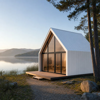 Cabane préfabriquée sur mesure en forme de A, maison miniature modulaire en bois de luxe, structure en acier personnalisée, design moderne, garantie de 5 ans, Chongqing