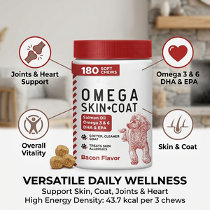 Huile de Krill pour Animaux de Compagnie, Huile de Poisson, Friandises Tendres, Lécithine de Jaune d'Œuf, Soin des Poils et du Cœur, Lécithine, Krill, EPA, DHA, Vitamine, Oméga 3, Compléments Alimentaires pour Chiens - Product Image 5