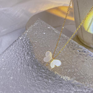 2024 אופנה טיטניום פלדת כנפי שרשרת קסם צורת טיפה זירקון גדילי שרשרת לנשים בנות - Product Image 6