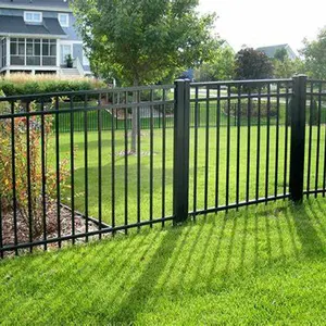 Монтажный маджестический Черный Классический стальной забор для заднего двора как установить домашний декоративный стальной забор