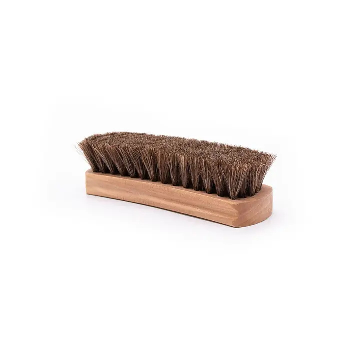 Wooden Beech Wooden Handle Shoe Brush With Horse Hair For Boot Leather Shine And Cleaning