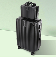 Maleta de Viaje de Alta Gama de 20 Pulgadas, Maleta con Candado de 28 Pulgadas, Maleta Grande de 24 Pulgadas con Cadena, Personalizable con Logotipo