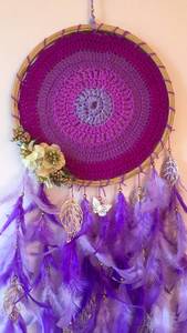 Atrapasueños Decorativo de Pared, Diseño Colorido 2026, Hecho a Mano, Morado y Lila, Decoración de Pared y Hogar, Decoración Bohemia - Product Image 2