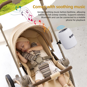 Dispositivo Portátil de Mecedora Automática <span class=keywords><strong>para</strong></span> Bebés, <span class=keywords><strong>para</strong></span> <span class=keywords><strong>Cochecito</strong></span>, Mecedora de Manos Libres con Sonido Blanco Relajante y Conectividad Bluetooth - Product Image 2