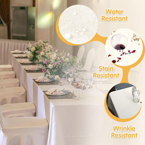 Dark Purple Rectangular Wedding Champagne <strong>Tablecloth</strong> Wedding <strong>Tablecloth</strong> Rectangular Royal Blue <strong>Circle</strong> 90x132inch - Product Image 2
