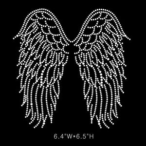 2023 dernier Bling cristal ailes <span class=keywords><strong>strass</strong></span> fer sur transfert motif Hot fix ange Motif <span class=keywords><strong>pour</strong></span> vêtements - Product Image 1
