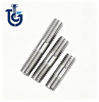 Factory Supply DIN940 Stud Bolt Stainless Steel Double End Threaded Screw Rod Two End Thread Stud for Machinery Assembly