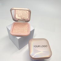 Palette de surligneurs de contour en poudre pressée étanche vente en gros de marque privée logo personnalisé promotion maquillage 6 couleurs