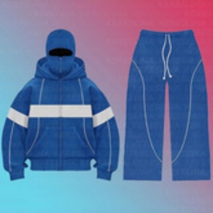 Conjuntos Deportivos Personalizados al por Mayor, Sudaderas con Capucha Transpirables Estampadas, Trajes Deportivos Casuales, Conjuntos de Algodón para Fitness con Bordado - Product Image 4