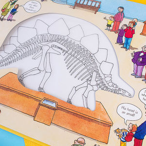 Tapa dura el pestañas dinosaurio Niño juegos <span class=keywords><strong>de</strong></span> aprendizaje juguetes educativos magia <span class=keywords><strong>esqueleto</strong></span> libro Los niños actividad Juguetes - Product Image 4