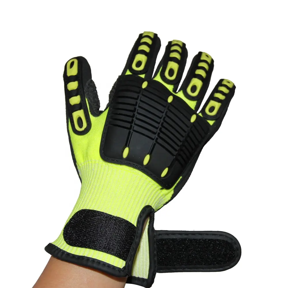 Seeway Impact Resistant Gloves TPR Impact Driver Gloves Industrial Work Protection Safety Work Gloves