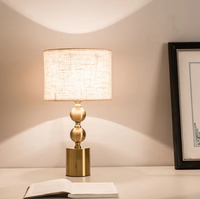 Veilleuses design modernes, couverture en tissu métallique, chambre à coucher, hôtel, lampe de table LED de chevet pour salle de lecture