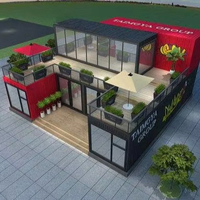 Nouvelle conception, vente en gros, maison-conteneur moderne de luxe de 40 pieds, en kit, pour utilisation comme salon