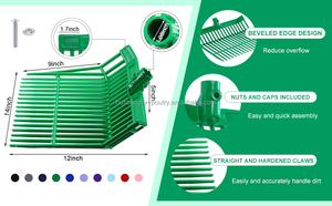 Fourche à fumier pour chevaux Fourche à cheval avec manche en <span class=keywords><strong>D</strong></span> Fourche à foin équestre avec <span class=keywords><strong>2</strong></span> poteaux <span class=keywords><strong>de</strong></span> section - Product Image 3