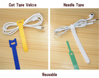 Attaches-câbles auto-agrippants réutilisables colorés pour l'organisation des câbles – Vente en gros