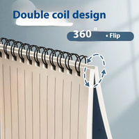 Cuaderno Espiral A5 al por Mayor con Cubierta de PVC, 120 Páginas, Rayado, Personalizable con Logotipo, para Notas de Estudio, Promocional, OEM
