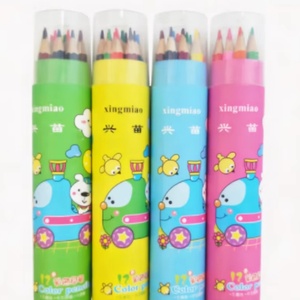 Venta Directa de Fábrica, al por Mayor, Papelería de Gran Valor, Juego de 12 Lápices de Colores Estándar para Dibujo Artístico, Lápices de Colores de Madera - Product Image 1
