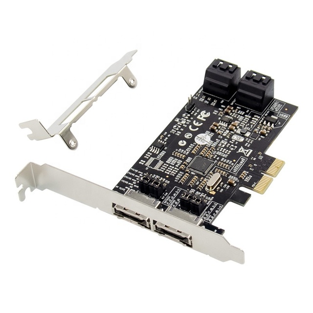 Marvell 88SE9230 PCIe 4 Port for SATA Adapter Card 6G +2 Port ESATA RAID Controller for Desktop for SATA III 6G Port