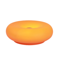 Lampe de chevet LED en forme de donut, lumière de nuit tactile à trois couleurs, intensité réglable