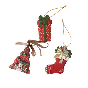 Wholesale High Quality Handmade Full Color <b>Vintage</b> 3D Resin Christmas Tree Artificial <b>Doll</b> Hanging Ornaments Merry Christmas - Product Image 5
