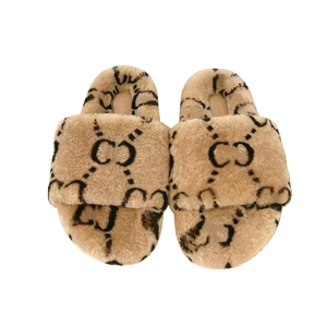 Chaussons de luxe de créateur, qualité supérieure, logo personnalisé, chaussons en fourrure tendance, baskets, chaussons rétro chauds en peluche de créateur - Product Image 5