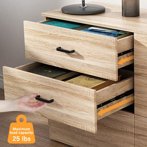 <span class=keywords><strong>Commode</strong></span> moderne de luxe à 6 tiroirs avec grand espace de rangement, meuble de chambre en bois pour salon ou dressing - Product Image 5