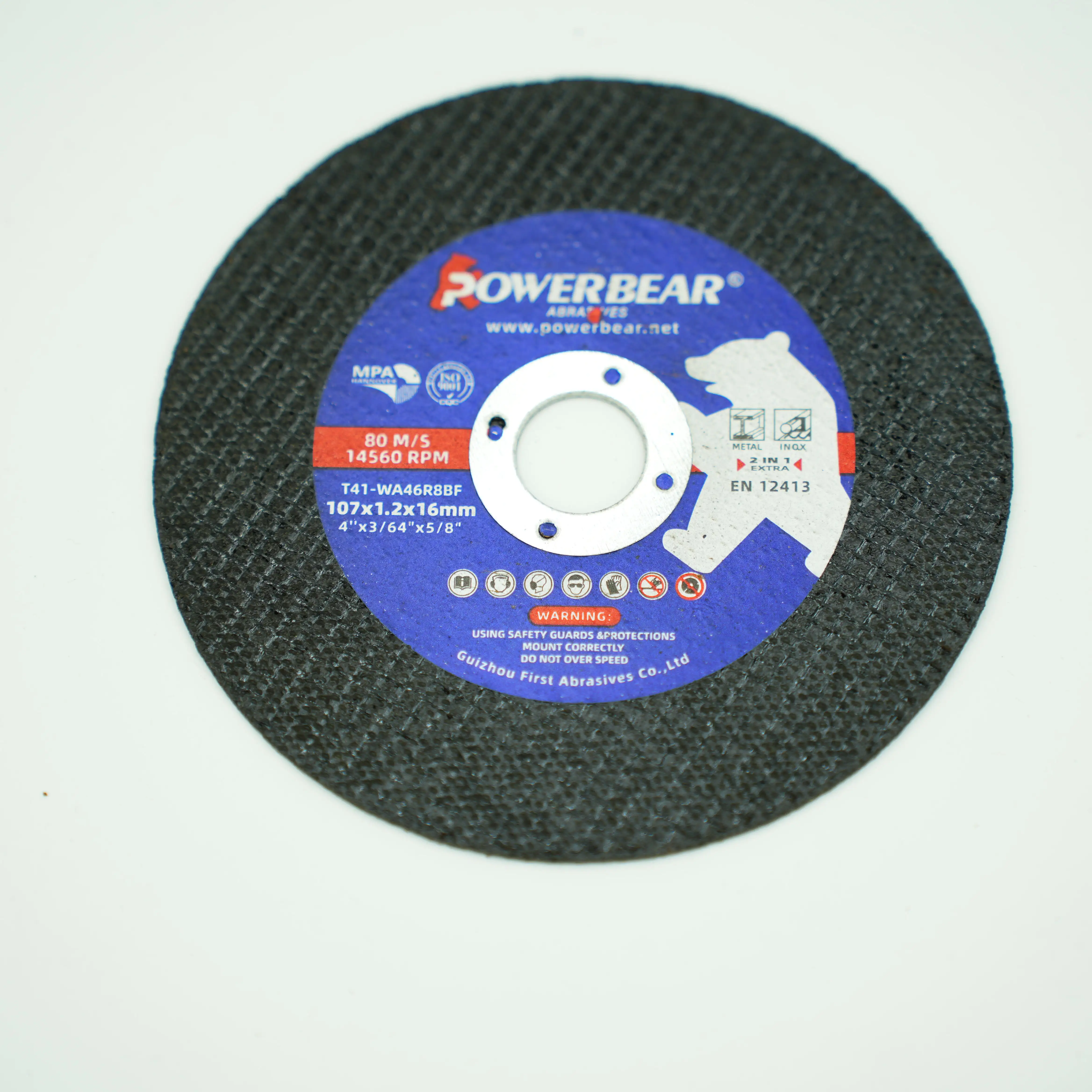 4" 107x1.2x16mm Cutting and Grinding Disc for Metal And Inox