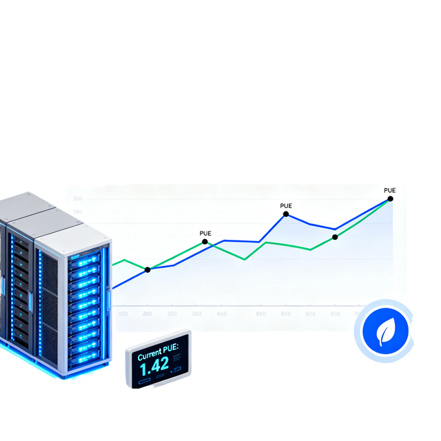 PUE (Power Usage Effectiveness) Value Monitoring and Energy Efficiency Optimization Plan