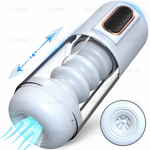 Joypark Mannelijke Oefening Orgasme Stem Krachtige Telescopische Vibrerende Masturbator Simulatie Seks Stimulator Vliegtuig <span class=keywords><strong>Cup</strong></span> Voor Mannen - Product Image 1