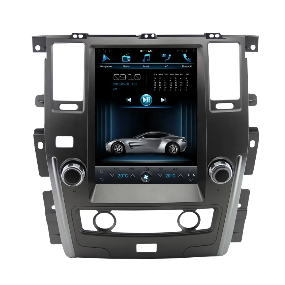 ZESTECH Lector AUTO DVD OTO Tesla Rádio Para Nissan Patrol Tela Vertical DVD Car Player Android 11 4 + 64GB Navegação GPS