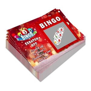 Scratch Bingo Reveals 5 Matching Symbols to Win Digital Printing Custom Scratch-off Coating - Product Image 3