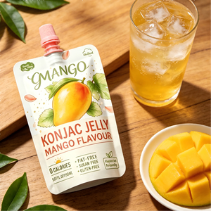 Pouding de Konjac Shirataki Halal Certifié, Faible en Gras, Goût Fruité, Repas Instantané, Collation Diététique, Sachet Personnalisé - Product Image 6