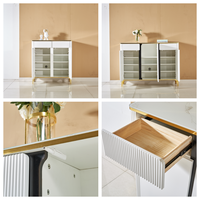 Meuble à chaussures en bois écologique, grande capacité, style moderne minimaliste, pour entrée et couloir