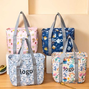 Sac isotherme de pique-nique en tissu Oxford portable, motif personnalisé, sac isotherme imperméable pour le stockage des aliments, pour les voyages en plein air - Product Image 6