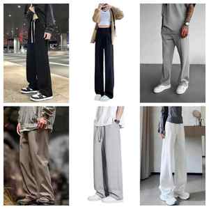 กางเกงขายาวทรงหลวมเอวสูงแฟชั่นสำหรับผู้หญิงและผู้ชาย ส่งแบบสุ่ม - Product Image 5