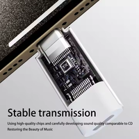Adaptateur USB C Dongle Audio IP Écouteurs Casque Convertisseur pour IP 16/15 Pro Max Samsung S25 pour Connecteur de Chargeur Audio Type C