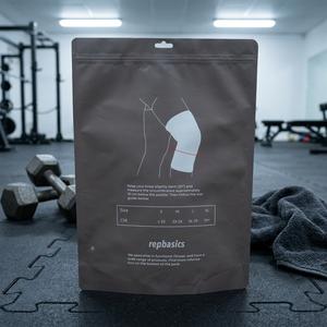 Custom Printed Stand Up Pouch Packaging <b>Bag</b> for Sports Accessories Knee Support Fitness Products Resealable <b>Zip</b> Lock Pouch OEM - Product Image 1