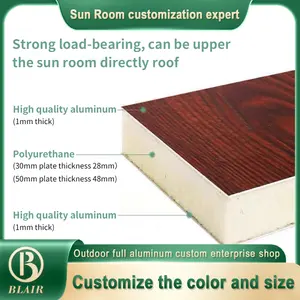 Insulation Decorative Board Composite Aluminum Polyurethane Sandwich Panels High Density Polyurethane Foam Panels Polyurethane