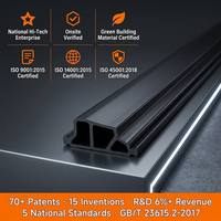 Tira de Aislamiento Térmico de Nylon PA66GF25 Reforzada de Doble Pared para Materiales de Aislamiento en Proyectos de Acristalamiento de Galerías de Arte