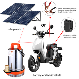 Cepillo bomba solar sumergible 12V DC motor iriigation lavadora bomba de pozo profundo () - Product Image 2