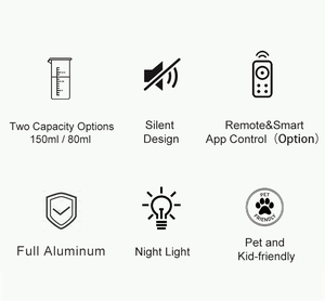 Diffusore di Aromi Wireless Ricaricabile USB con Luce a 5 Colori, 150ml, in Alluminio, per App, Batteria da 4000mAh, Grande Capacità, Macchina per Profumi di Lusso - Product Image 4