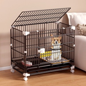 Dog <b>Cage</b> Thickened Reinforced <b>Cat</b> Dog Indoor Toilet Pet <b>Cage</b> Corgi Teddy Small and Medium Domestic Dog <b>Cage</b> - Product Image 2