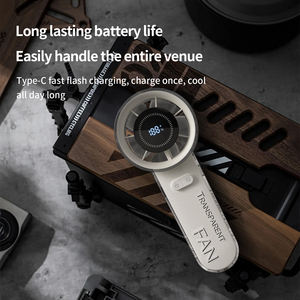 Ventilador Portátil y de Mano con Pantalla Digital LED Inteligente, Batería de Larga Duración de 2000 mAh, Mini Ventilador - Product Image 3