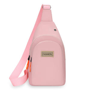 Bolso de Pecho Rosa para Mujer, con una Sola Correa, Resistente al Agua, con Bolsillo Frontal con Cremallera, Bolso Cruzado para Viajes y Ocio, Primavera 2026 - Product Image 2