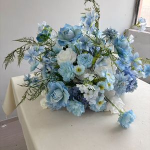 Bola de Flores Artificiales, Bola de Flores Rosa Grande, Centro de Mesa de Lujo para Bodas, Decoración para Mesa - Product Image 6