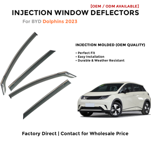 แผ่นบังลมข้างประตูรถยนต์ สำหรับ BYD Dolphins 2023 อุปกรณ์ตกแต่งรถยนต์ - Product Image 2