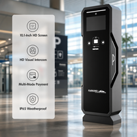 Terminal de stationnement intelligent avec lecteur de code QR et lecteur de carte de crédit, système de paiement en libre-service pour les aéroports et les parkings
